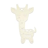 Messlatte für Kinder Holz Modell Giraffe Kinderzimmer-Messlatte/Tauf-Geschenk oder zur Geburt/Kindermesslatte personalisiert mit Wunsch-Name für Mädchen oder Junge Design by HeLLo Mini