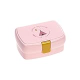 LÄSSIG Kinder Lunchbox Brotdose mit herausnehmbarer Unterteilung, BPA-frei/Adventure Tipi, rosa, 1 Stück (1er Pack)