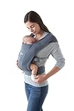 Ergobaby BCEMAOXBLU Embrace Babytrage für Neugeborene ab Geburt Extra Weich, Bauchtrage Baby-Tragetasche Ergonomisch, Oxford Blue