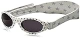 Dooky BabyBanz Silver Star Baby Sonnenbrille für Mädchen und Jungen (Babysonnenbrille 0 - 2 Jahre, klinisch getesteter 100% UV-A & UV-B Schutz, bruchsicheres Glas, verstellbares Neoprenband), weiss