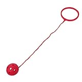 ABOOFAN Einbeiniger Jumping Ball Lustiger Fitness Tanzball Spielzeug Hüpfbälle Sportspielzeug für Jungen Mädchen Studenten (rot)