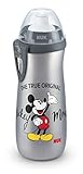 NUK Disney Mickey Mouse rinkflasche für Kinder ab 36 Monate,450ml, grau