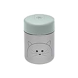 LÄSSIG Baby Kinder Thermo Warmhaltebox Brei Snacks auslaufsicher Edelstahl 315 ml/Food Jar Little Chums Cat