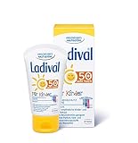 LADIVAL Kinder Sonnenschutz Creme für Gesicht und Hände LSF 50+ - Parfümfreie Sonnencreme für Kinder - ohne Farb- und Konservierungsstoffe - wasserfest, 50 ml