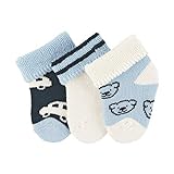Sterntaler Baby - Jungen Eerste sok. auto, verpakking van 3 stuks Socken, Elfenbein, 15-18 EU