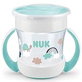 NUK Mini Magic Cup Trinklernbecher | 360° Trinkrand | 160ml | auslaufsicher | BPA-frei | 6+ Monate | türkis