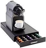 Amazon Basics Schubladenbox zur Aufbewahrung von Nespresso-Kaffeekapseln, Fassungsvermögen: 50 Kapseln, Belastbarkeit 4,5 kg