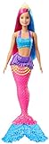 Barbie GJK08 - Dreamtopia Meerjungfrau-Puppe, ca. 30 cm groß, pinkes und blaues Haar, mit Diadem, Spielzeug Geschenk für Kinder von 3 bis 7 Jahren