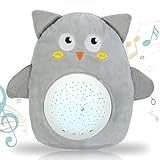 GRESATEK Baby Schlafhilfe Musik-Spielzeug mit 10 Beruhigenden Geräuschen Babys Nachtlicht Stern Projektor