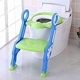 BALLSHOP Lerntöpfchen Toilettentrainer mit Treppe Höhenverstellbar Toilettensitz Kinder Baby WC-Sitz Grün