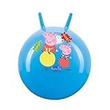 John 59575 Hüpfball für Kinder Hopper Ball Kanguro Peppa Pig blau 45 cm