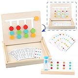 Sunarrive Montessori Spielzeug Holz Puzzle Sortierbox Lernspiele - Holzpuzzle Spiel - Sortierspiel Holzspielzeug - Logikspiele - Pädagogisches Spielzeug - Denkspiele für Kinder ab 3 4 5 Jahre