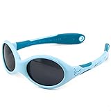 ActiveSol BABY-Sonnenbrille | JUNGEN | 100% UV 400 Schutz | polarisiert | unzerstörbar aus flexiblem Gummi | 0-2 Jahre | 18 Gramm [Fish | S]