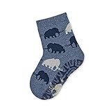 Sterntaler Baby-Jungen FLI Soft Mammut Hausschuh-Socken, Tintenblau, 20