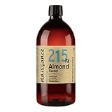 Naissance natürliches Mandelöl süß 1 Liter (1000ml) - Vegan, gentechnikfrei - Ideal zur Haut- und Haarpflege, für Aromatherapie und als Basisöl für Massageöle
