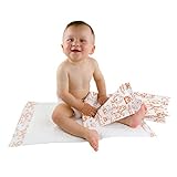 Teqler Baby-Wickelunterlagen: Wickelunterlagen mit verschiedenen Motiven für unterwegs, hygienisch mit Superabsorber 40 x 60 cm (50-er Pack)