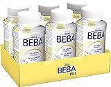 Nestlé BEBA PRE, Säuglingsmilchnahrung von Geburt an, trinkfertige Babymilch im Fläschchen, leicht verträgliche Babynahrung, 6er Pack (6 x 200 ml)