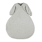 Sterntaler Leichter Schlafsack für Babys mit Ärmeln, Innenschlafsack, Reißverschluss, Größe: 56, Grau