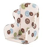 Geuther 4731 Sitzverkleinerer Sitzpolster Hochstuhleinlage für Neugeborene geeignet für Hochstühle Family Nico & Mucki Waschbarer Bezug aus Baumwolle Punkte