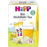 HiPP Bio Teegetränke Erster Wohlfühl-Tee (zuckerfrei), 6er Pack (6 x 5,4 g)