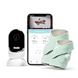 Owlet Duo Plus – Cam und Smart Sock – Babyphone mit HD Videokamera – Nachtsicht und Audio – Herzfrequenz, Sauerstoff- und Schlaftrends (0-5 Jahre) – Mintgrün