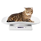 Kuuleyn Digitale Waage für Haustiere, 10 kg/1 g Digitale Waage für kleine Haustiere für Katzen Hunde Messwerkzeug Elektronische Küchenwaage