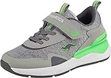 KangaROOS Unisex-Kinder KD-Gym EV Sneaker, Vapor Grey/Neon Green 2198, 39 EU