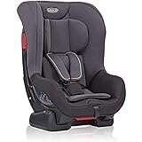 Graco Extend Reboarder Kindersitz Gruppe 0+/1, Autositz rückwärtsgerichtet ab Geburt bis ca. 4 Jahre (0-18 kg), ab ca. 1 Jahr (9-18 kg) auch in Fahrtrichtung, Seitenaufprallschutz, Black/Grey