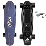 Vivi H2S-2 Elektro Skateboard, Geschenkpaket, Jugend Elektro Longboard mit Fernbedienung für Erwachsene, 20KM/H Höchstgeschwindigkeit, 350 W Einzelmotor, 8 KM Reichweite, maximale Belastung 70KG