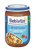 Bebivita Menüs ab 8. Monat, Vegetarisches Moussaka mit Kartoffeln und Auberginen, 6er Pack (6 x 220 g)