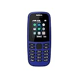 Nokia 105 Mobiltelefon (1, 8 Zoll Farbdisplay, FM Radio, 4 MB ROM, Dual-Sim) Blau, Version 2019