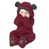 Dwevkeful Baby Strampler Schneeanzug Junge Mädchen Overall Cartoon Jumpsuit Winter Babykleidung mit Kapuze Winter Warm Outwear Outfits