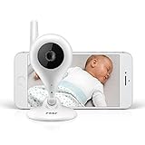 reer Video-Babyphone und IP Kamera BabyCam, einfache Einrichtung, Steuerung per kostenloser App IP BabyCam Weiß 1 Stück (1er Pack)