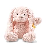 Steiff Tilda Hase - 30 cm - Plüschhase mit Schlappohren - Kuscheltier für Kinder - Soft Cuddly Friends - beweglich & waschbar - rosa (080623)