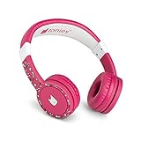 tonies-Lauscher – verstellbare Kinder Kopfhörer mit Lautstärkebegrenzung, Over Ear Kopfhörer mit Kabel und gepolsterten Kopfbügeln, Pink