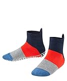FALKE Kinder Hausschuh-Socken Colour Block, Baumwolle, 1 Paar, Blau (Navyblue M 6490), 27-30