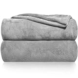 Gräfenstayn® Kuscheldecke flauschig & super weich - hochwertige Fleecedecke auch als Wohndecke, Tagesdecke, Sofadecke & Wohnzimmer geeignet - Überwurf Decke Sofa & Couch (Grau, 200x150 cm)