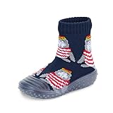 Sterntaler Baby - Jungen Adventure-Socks, Socke mit Gummisohle, Wasserschuh, Größe: 29/30, Marine
