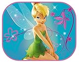 Disney 2 TLG. Set Sonnenschutz Tinkerbell - Seitenscheibe Sonnenblende für Kinder Auto - Fensterschutz Mädchen Fairy/Fairies