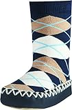 Playshoes Unisex Kinder Anti-Slip Cotton Socks Stripes Kniestrümpfe, Marine, 27/30