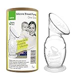 haakaa Milchpumpe Manuell Silikon - Gen2 150ml mit Saugbasis - Handmilchpumpe Leise & Leicht zu reinigen
