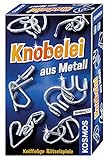 Kosmos 711221 - Knobelei aus Metall, Knifflige Rätselspiele und spannende Knobeltricks, Mitbringspiel, farblos