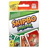 Mattel Games T1882 - Skip-Bo Junior Kartenspiel für Kinder, geeignet für 2 - 4 Spieler, Spieldauer ca. 30 Minuten, ab 5 Jahren