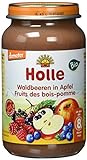 Holle Waldbeeren in Apfel, 6er Pack (6 x 220 g) - Bio