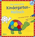 Das neue, dicke Kindergarten-Malbuch: Mit farbigen Vorlagen und lustiger Fehlersuche: Malen ab 2 Jahren