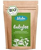 Lilabu Babytee 100g Bio - Bio-Bäuchleintee - 100% Bio-Zutaten, ohne Zusätze - reines Naturprodukt nach altem Hebammenrezept - empfohlen von miBaby.de