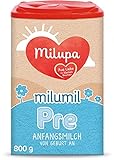 Milupa Milumil Pre Babynahrung, Anfangsmilch von Geburt an, Baby-Milchpulver, (1 x 800 g)