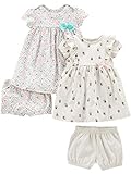 Simple Joys by Carter's Baby-Mädchen 2-Pack Short-Sleeve and Sleeveless Dress Sets, 2er-Pack