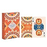 URNOFHW Poker Deck Spielkarten Brettspiele Puzzle-Brettspiel Helle Farben for Kinder & Erwachsene Kartenspiele Spiele (Color : Orange)