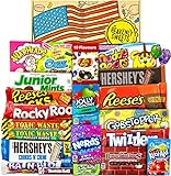 Amerikanische Süßigkeiten Box - Große USA Süßigkeiten - American Süssigkeiten Box für Geburtstag, Weihnachten, Ostern - 22 Heavenly Sweets